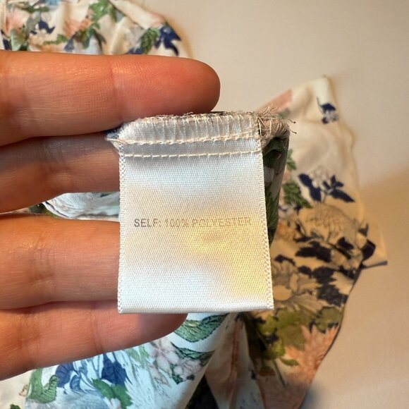 Rose & Olive Women 2X Floral Blouse Tunic Top Round Neck 3/4 Bell Sleeve Flowy - Picture 5 of 9